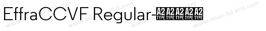EffraCCVF Regular字体转换